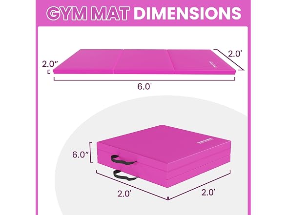 Fitvids Folding Exercise Gymnastics Mat