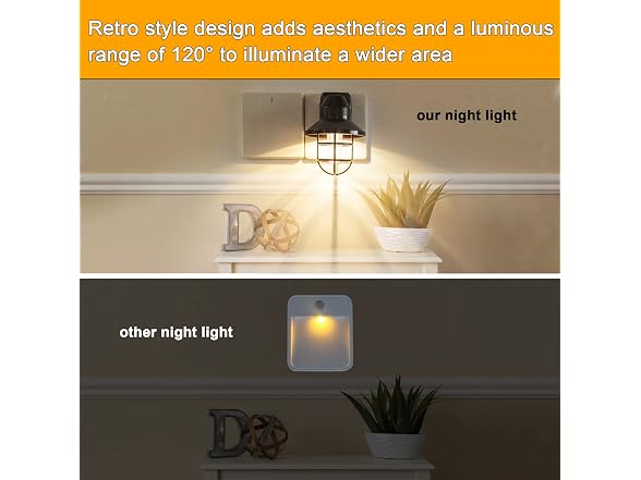 4 Pack Rustic Farmhouse Night Lights