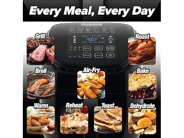 NuWave Brio 3qt Air Fryer Renewed
