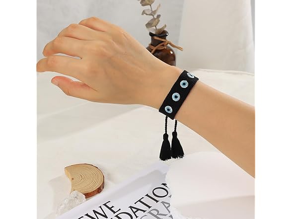 DGRIEKLA Evil Eye Woven Bracelet