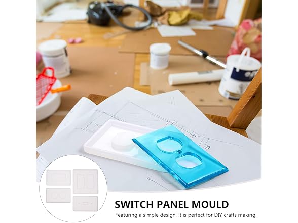 NUOBESTY Silicone Epoxy Resin Mold Panel