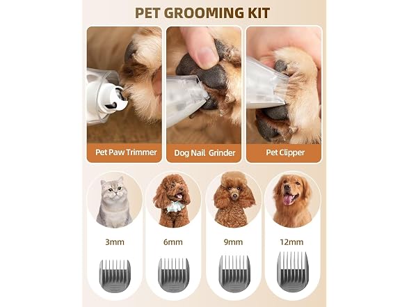 SIMPLEWAY Pet Grooming Vacuum, Dog Grooming Kit