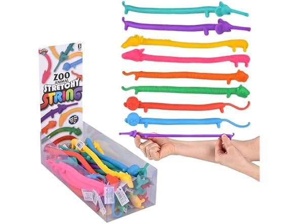 Rhode Island Novelty 9" Zoo Animal Stretchy String