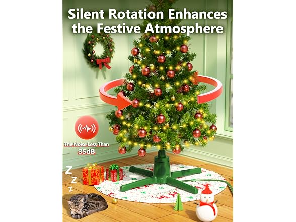 360-Dgree Rotating Christmas Tree Stand 