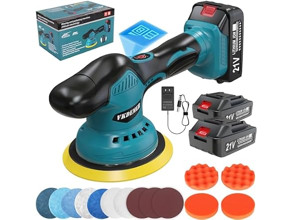 Vkdemer Cordless Car Buffer Polisher