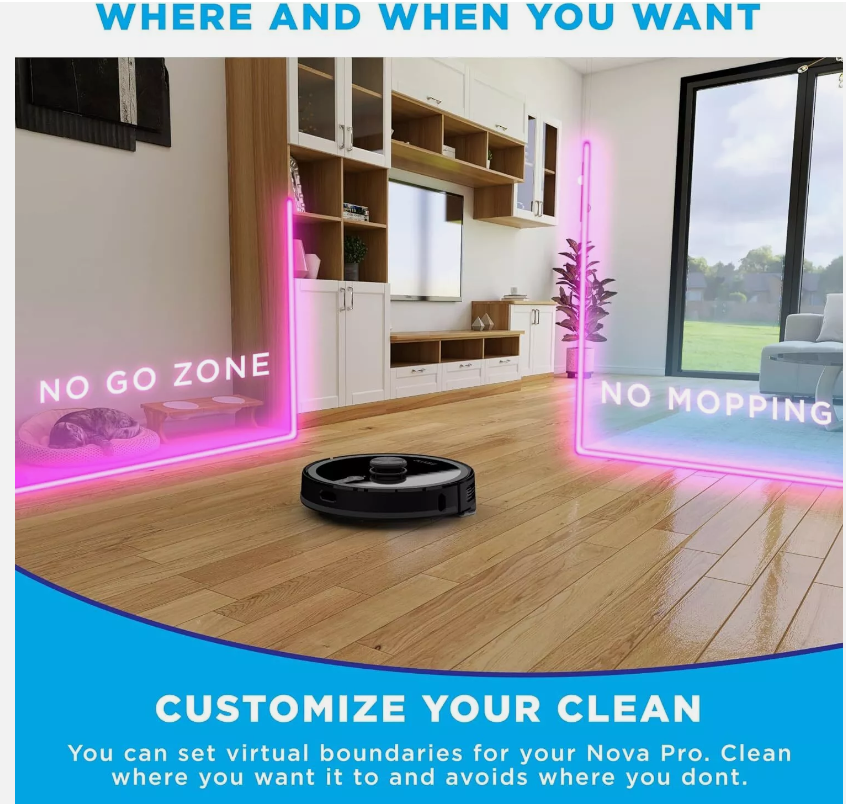 (NEW) iHome iHRVS1PRO-3BLK-RA AutoVac Nova S1 Pro - Gallery 17