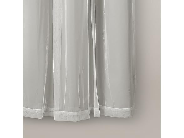 Lush Decor Sheer Grommet Curtains W/ Blackout