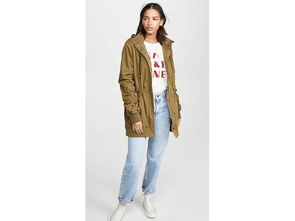 Monrow Women (Large) Parka Army Jacket