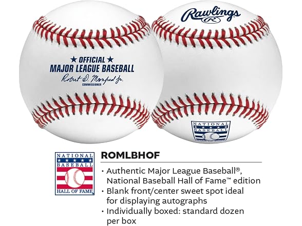Rawlings MLB HALL OF FAME EDITION Baseballs