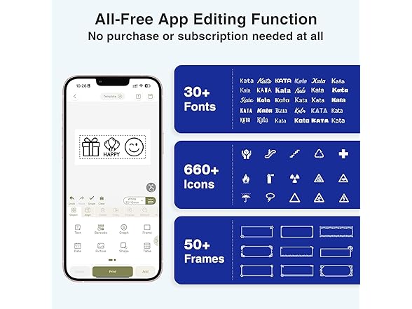 Bluetooth Label Maker Machine