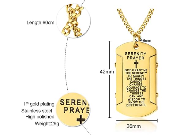 Jude Jewelers Stainless Steel Cross Necklace