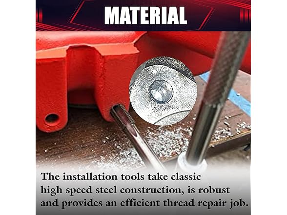 131PCS Helicoil Metric Thread Repair Tool Kit