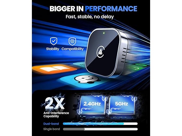 Teeran Wireless CarPlay & Android Auto Adapter