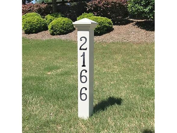 YICC 5.6 Inch Hammered Cast Iron House Number