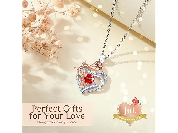 Moshen July Ruby Heart