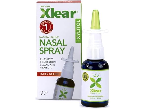 Xlear Natural Nasal Spray Xylitol 1 5 fl oz Pack 1