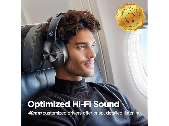 vibeadio Pro‑level Hybrid Active Noise Cancelling Headphones