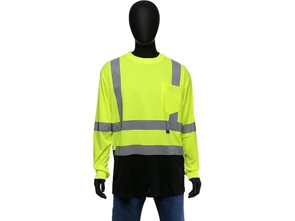 West Chester Hi-Vis Color Block Safety Long Sleeve Shirt XXL