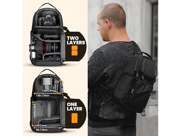 TARION DSLR Camera Sling Backpack