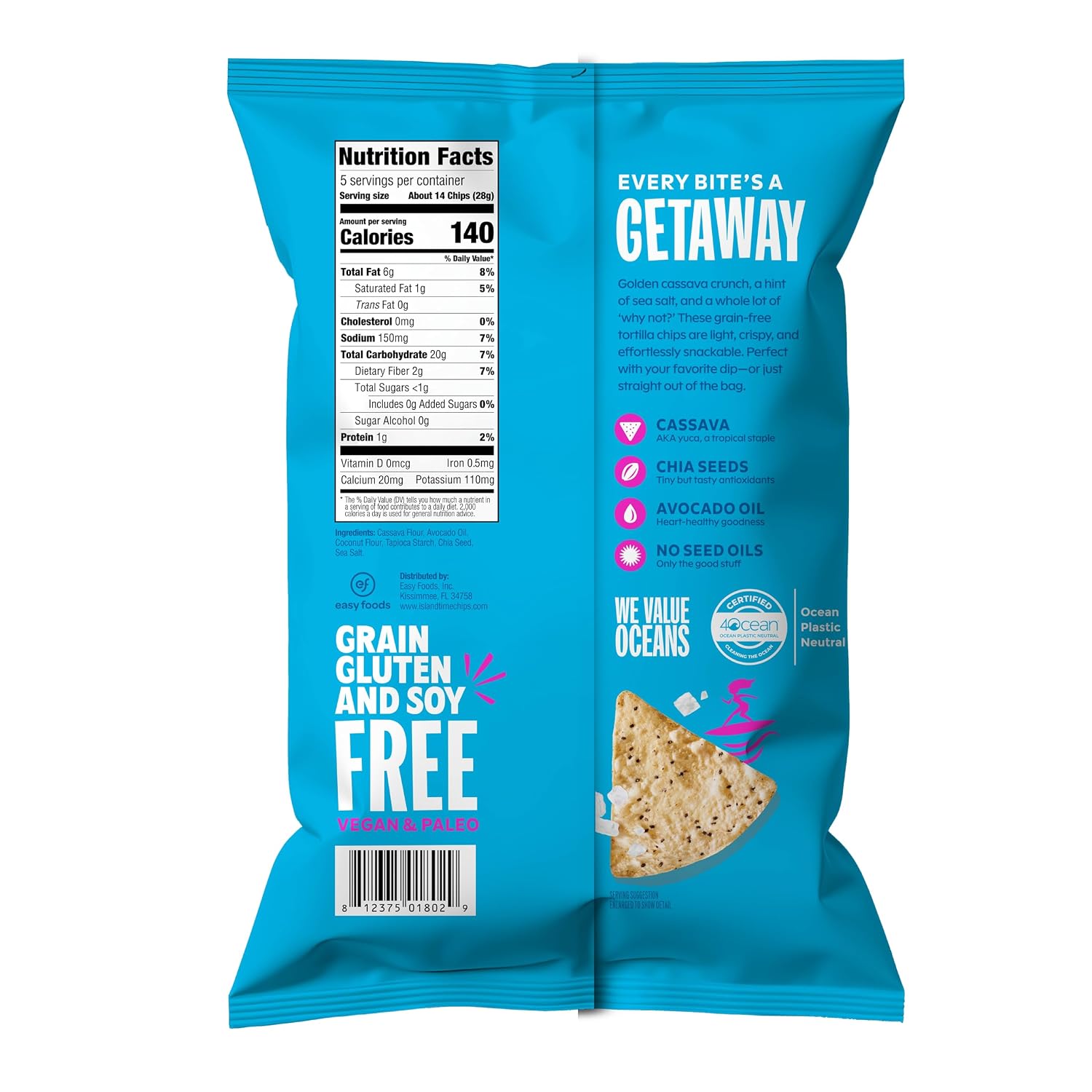 (6pk) Island Time Cassava Tortilla Chips- Your Choice - Gallery 17