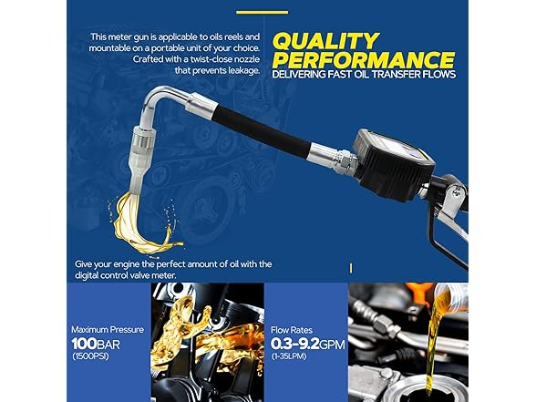 GOODYEAR Digital Oil Control Valve Meter Nozzle 10 GPM