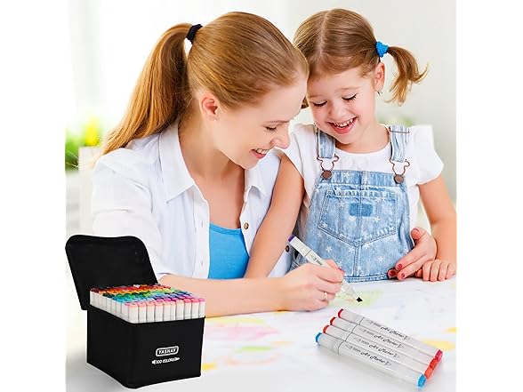 YASNAY Alcohol Markers, 100 Colors