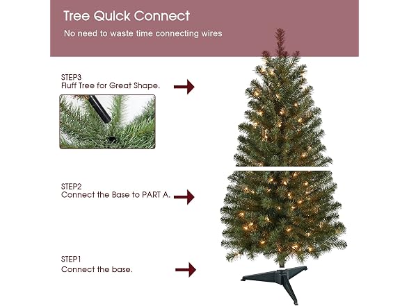 New One 4 Feet Christmas Tree with 100L 