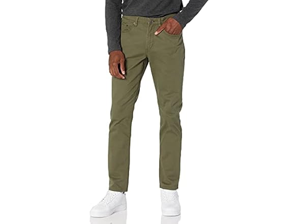 AE Mens Slim-Fit 5-Pocket Twill Pants