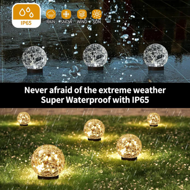 6PK Hakol BH-706 Solar Globe Lights Outdoor - Gallery 12