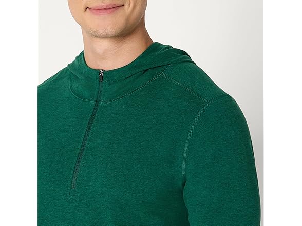 AE Mens Athletic Lt QtrZip Hoodie LS Top
