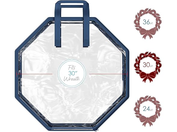 Hearth & Harbor Wreath Storage Contain 30"