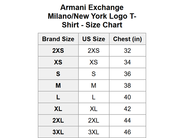 Armani Exchange Milano/New York Logo T-Shirt