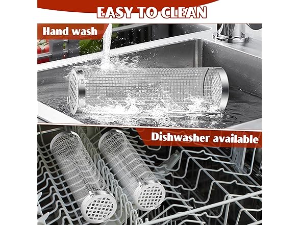 2 Pack BBQ Rolling Grill Baskets