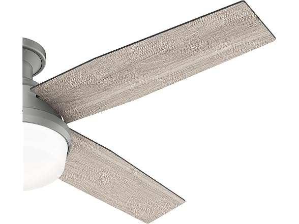 Hunter Fan 52 inch Low Profile Matte Silver Indoor Ceiling Fan