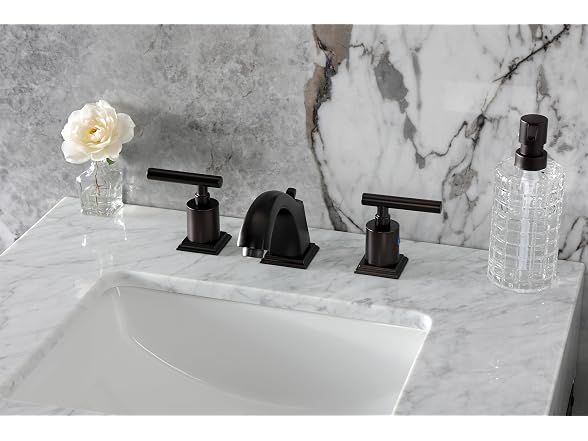 Kingston Brass Manhattan Widespread Bathroom