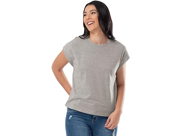 Lee Women's Grey Short Sleeve Tee (M)