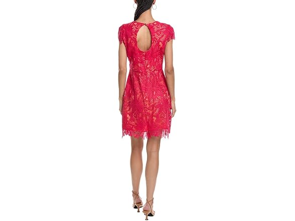 Vince Camuto Women Cap Sleeve U-neck Mini Dress