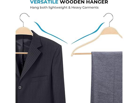 Sukkiri Homu Sleek Wooden Hangers 
