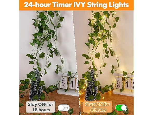 Lakumu Vine with Fairy Lights. 33ft (Your Choice)