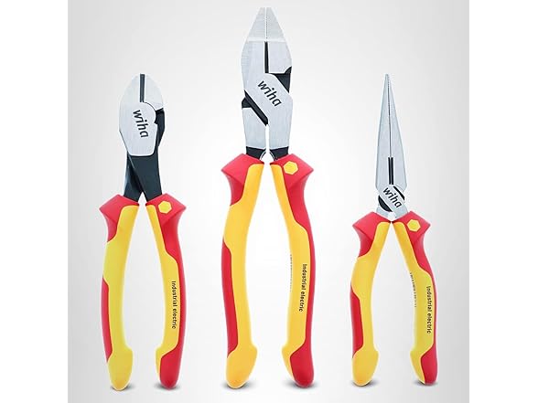 Wiha 32968 3pc Insulated Pliers and Cutters Set