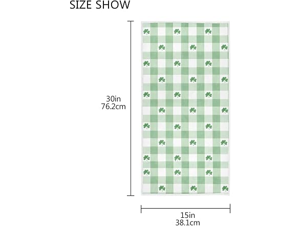 senya St. Patrick's Day Hand Towels, Green