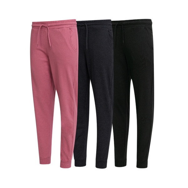 3Pk Womens Fleece-Lined Jogger Pants - Gallery 6