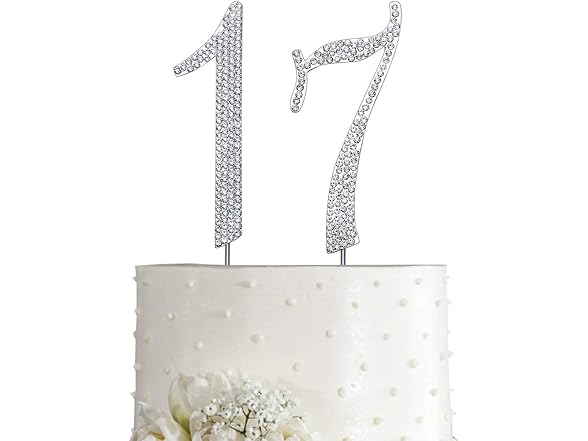 MAGJUCHE Silver 17" Crystal Cake Topper