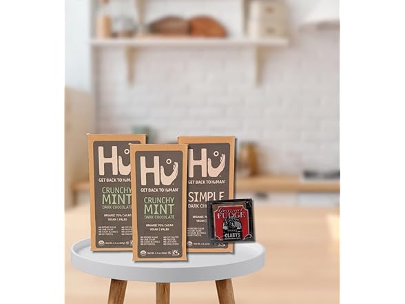 4 Item Set- Hu Chocolate Mint & Simple & Claeys Fudge