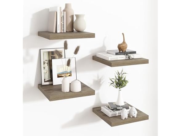 Square floating shelves