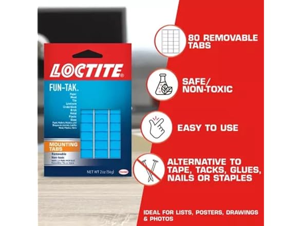 Loctite Loctite 1087306 Fun-Tak Mounting Putty,