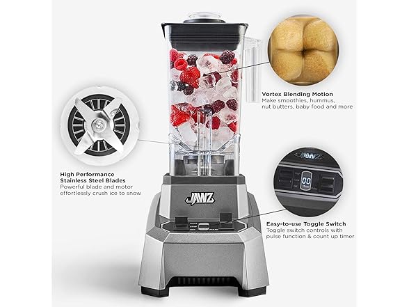 JAWZ High Performance Blender, 64 Oz