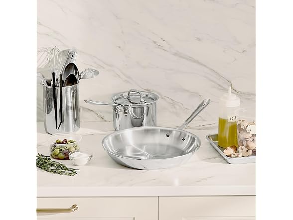 All-Clad D3 Stainless Steel Cookware Set, 3-Piece