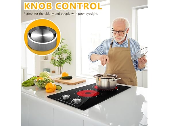 Portable Electric Cooktop (Knob Control)