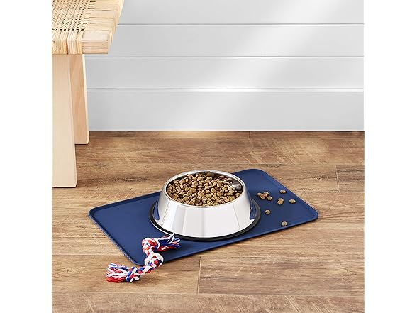 Amazon Basics Waterproof Non-Slip Silicone Pet Feeding Mat